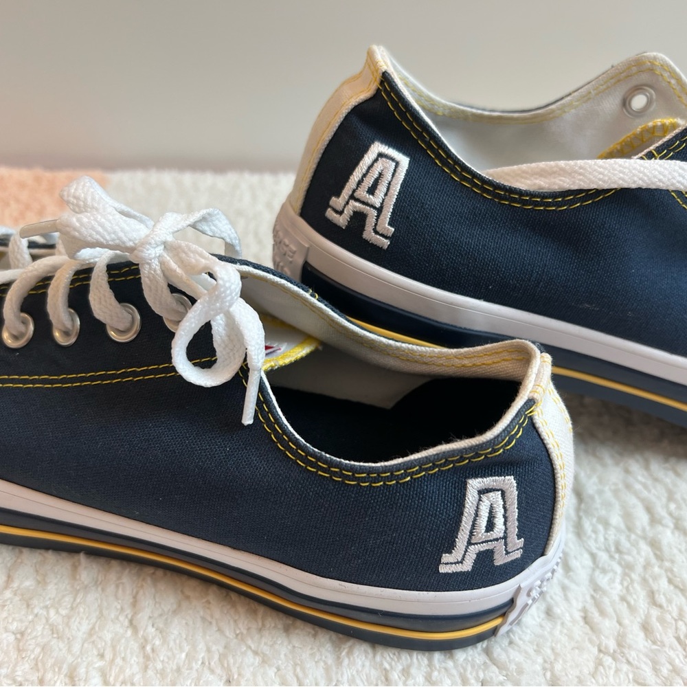 New! Converse Chuck Taylor OX Low Top Navy Canvas "A" Sneakers Men Custom